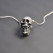 skull x skull pendant